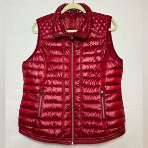 Tommy Hilfiger women’s red puffer vest